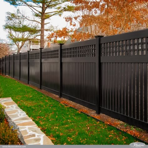 Vinyl Fence Panels, Vinyl Fences, Privacy Fencing, Fences Ideas, Vinyl Fencing, Fence And Gate, Pool Fencing, Black Fence, Fence Gates