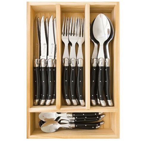 Laguiole Cutlery & Servingware Laguiole Cutlery, Timber Storage, Bbq Set, Earring Display Stands, Cutlery Tray, Adelaide Australia, Kitchen Storage Solutions, Kitchen Dinnerware, Cutlery Sets