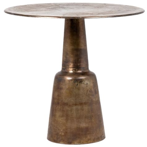 17 Stories Jhoanna 32-inch Round Aluminum Antique Brass Finished Pedestal Base BistroTable | Wayfair Nashville House, Dovetail Furniture, Table Bistrot, Basement Bar, Pub Table, Pedestal Table, Retail Furniture, Bistro Table, Breakfast Nook