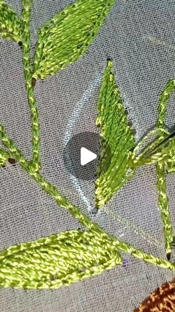 shadiya handworks on Instagram: "Aari leaf filling embroidery #handembroiderypattern  #aaribridal  #aariembroiderytutorial  #leafstitch  #leafembroidery" Aari Leaf Filling Stitch Design, Leaf Stitch Design In Aari, Aari Leaf Design, Leaf Filling In Aari Work Design, Embroidery Leaf, Aari Embroidery, Hand Work Embroidery, Hand Embroidery Pattern, Hand Embroidery Designs