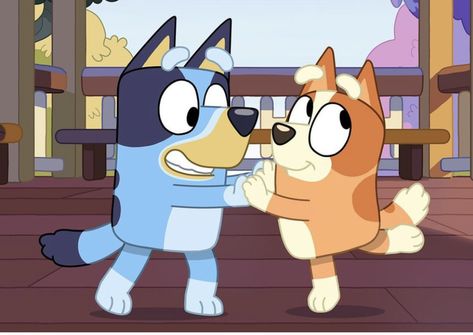 Bluey Bingo Matching Pfp, Bluey And Bingo Matching Pfp, Bluey Screencaps, Bluey Screenshots, Bluey Matching Pfp, Bluey Scenes, Bingo And Bluey, Bingo Heeler, Happy Doodles