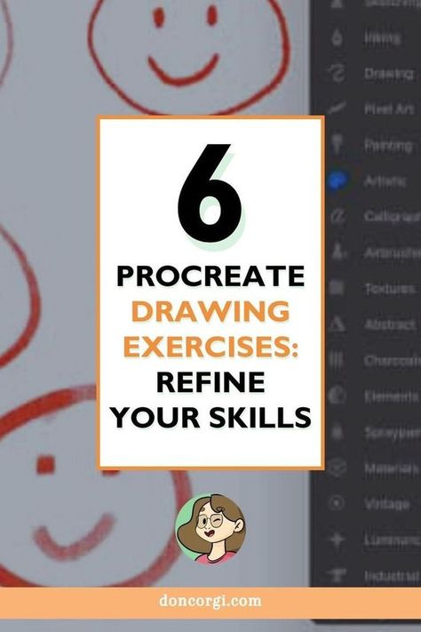 Digital Drawing: 6 Procreate Exercises for Beginners! Procreate brushes #procreatebrushes brushes #brushes brush #brush free brushes #freebrushes freebrush #freebrush #procreate 5.525 Pixel Brush Procreate, Shading Procreate, Illustrator Brushes Free, Easy Procreate Art, Coloring Procreate, Pixel Brush, Free Lineart, Procreate Practice, Outline Procreate