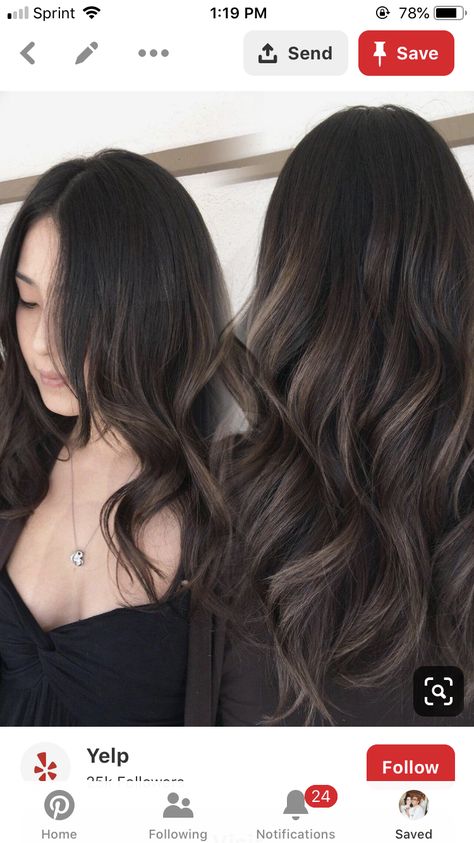 Aesthetic Balayage, Rose Highlights, Fall Brunette, Hight Light, Highlights Brunette, Blonde Honey, Balayage Brown, Medium Highlights, Black Hair Balayage