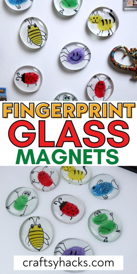 Easy Vacation Bible School Crafts, Memory Crafts For Kids, Bible Camp Crafts, Market Day Ideas, 2023 Crafts, Fingerprint Crafts, Trip Activities, Diy Magnets, Vbs 2023