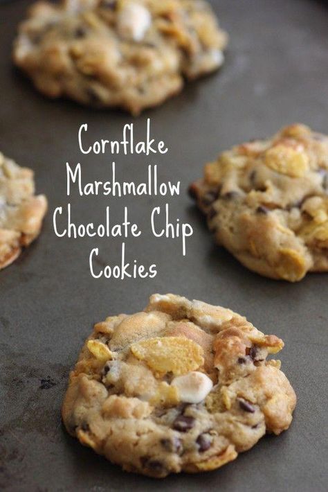 Milk Bar Cornflake Marshmallow Cookies, Christina Tosi Recipes, Cornflake Chocolate, Marshmallow Cookie Recipes, Chocolate Chip Marshmallow, Chocolate Chip Marshmallow Cookies, Marshmallow Chocolate, Christina Tosi, Marshmallow Cookies