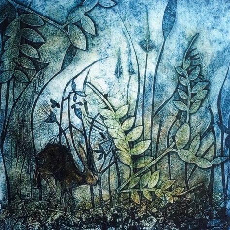 from : Suzi Thompson : Printmaker : Collagraph Monoprint Artists, Collagraph Printmaking, Collagraphy, Gelli Printing Art, Linocut Art, Gelli Printing, Printmaking Art, Relief Print, Encaustic Painting