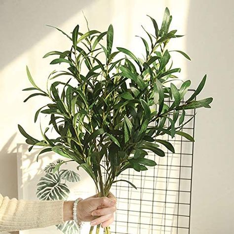 1Pc Artificial Olive Leaves Branch Fake Simulation Plant DIY Bouquet Wedding Party Home Decoration Green : Amazon.ca: Home Olive Plant, Vase With Branches, Faux Greenery, Artificial Leaf, Silk Plants, Diy Wedding Bouquet, Olive Leaf, Diy Plants, Floor Vase