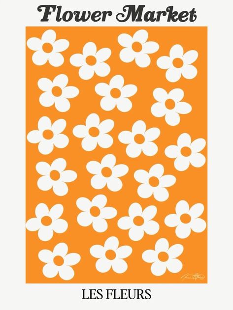 Muse Art, Retro Aesthetic, Flower Market, Society6 Art, Typography Design, Printing Process, Artwork Prints, Color Variations, Daisy