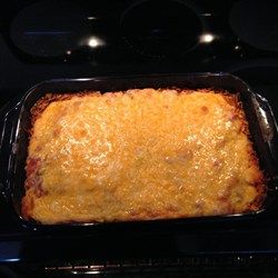 Tex-Mex Chicken Casserole - Allrecipes.com Nacho Casserole, King Ranch Chicken Casserole, Tex Mex Chicken, Hamburger Casseroles Recipes, Creamy Chicken Casserole, Ground Beef Casserole Recipes, Ranch Chicken Casserole, Cheeseburger Casserole, Ground Beef Casserole