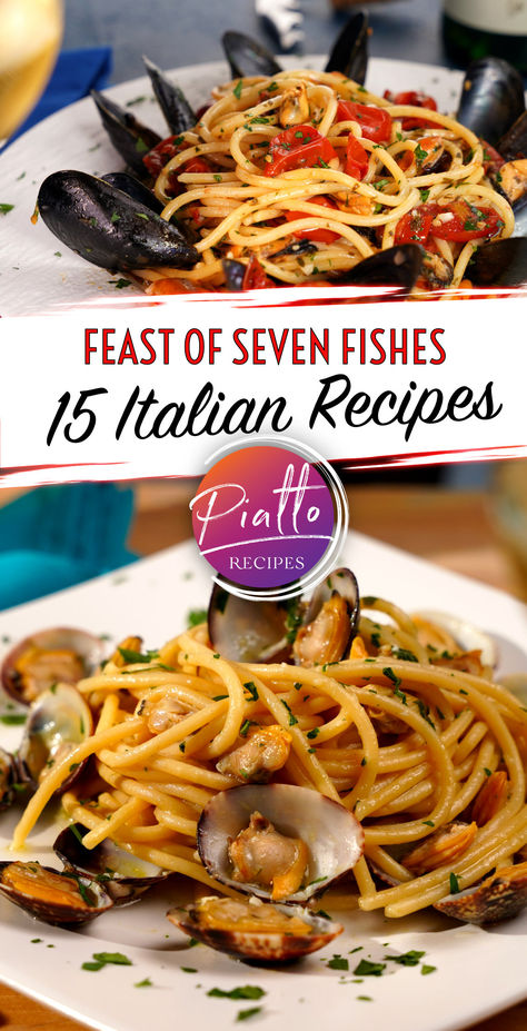 Explore our Feast of Seven Fishes recipes: a curated list of 10 exquisite seafood dishes for the cherished Italian-American Christmas Eve! Recipes + Videos #pasta #seafood #christmas #italian #recipes