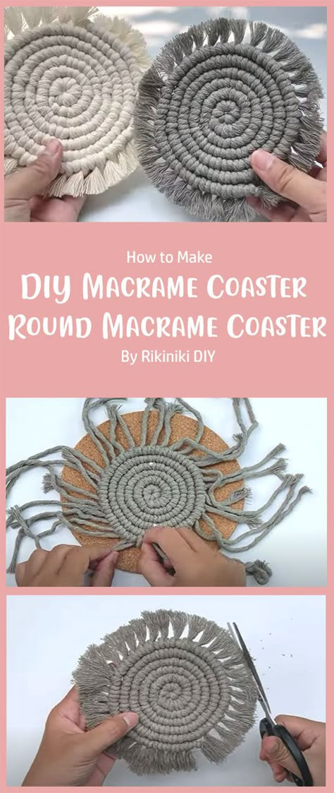 This craft is easy to learn and perfect for beginners. If you have never tried macrame before, you’ll find this tutorial easy to follow. Easy Macrame To Sell, Small Easy Macrame Projects, Leftover Macrame Cord Ideas, Macrame To Sell Ideas, Macrame To Sell, Macrame Gifts Diy, Easy Macrame For Beginners, Small Macrame Projects Free Pattern, Diy Macrame Gifts