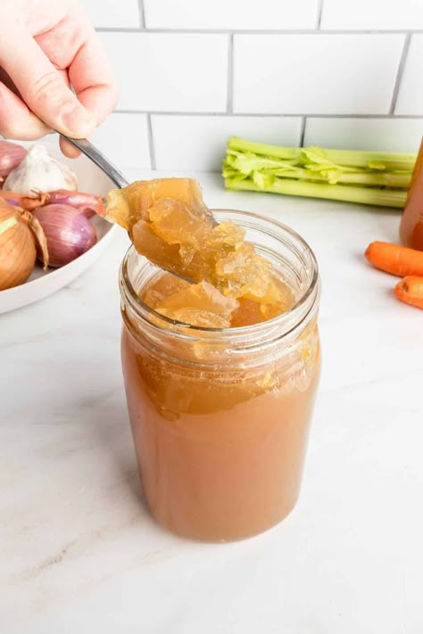 Gelatinous Chicken Feet Bone Broth (Stock) - foodworthfeed Chicken Feet Bone Broth Recipe, Gelatinous Bone Broth, Chicken Neck Recipe Bone Broth, Chicken Feet Bone Broth Instant Pot, Chicken Feet Bone Broth, Instant Pot Chicken Stock, Make Chicken Stock, Sebi Recipes, Ambrosia Recipe