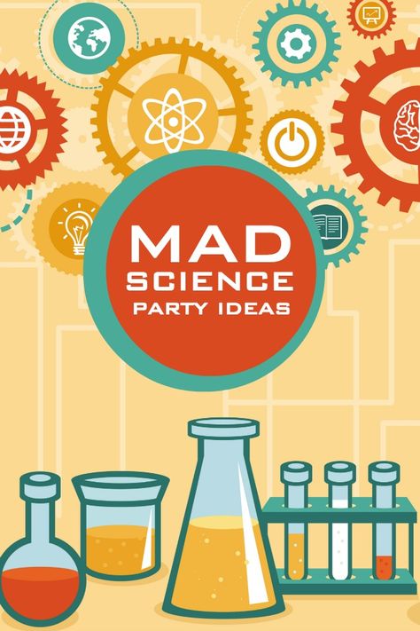 Great party ideas for a Mad Science birthday! Gameday Breakfast, Scientist Birthday Party Ideas, Science Party Ideas, Mad Scientist Birthday Party, Science Themed Party, Science Birthday Party Ideas, Mad Scientist Halloween, Scientist Birthday Party, Mad Scientist Birthday