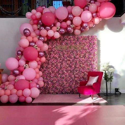 HolidayParty24/7 on Instagram: “We're so inlove with pink!💗” Flamingle Bachelorette, Decoration Communion, Product Reveal, Event Backdrops, 21st Bday Ideas, Makeup Business, Birthday Goals, 21st Birthday Decorations, Pink Birthday Party