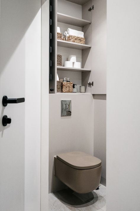 16 Clever Over the Toilet Storage Ideas | Robern Ensuite Storage Ideas, Over The Toilet Storage Ideas, Toilet Storage Ideas, Powder Room Storage, Bathroom Cabinets Over Toilet, Bathroom Storage Over Toilet, Clever Bathroom Storage, Small Bathroom Cabinets, Over Toilet Storage