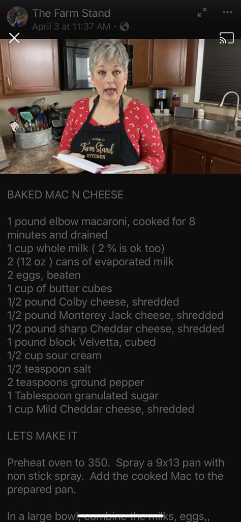 Farm Stand Recipes, The Farm Stand Kitchen Recipes, Recipes Mac And Cheese, Macaroni Cheese Recipes, Baked Mac N Cheese, Baked Mac, Elbow Macaroni, Mac N Cheese Recipe, Macaroni Cheese