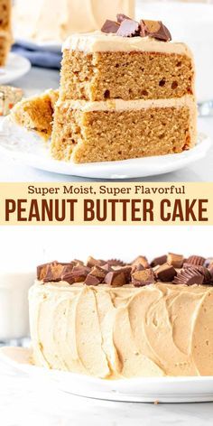 Peanut Butter Chocolate Layer Cake, Chocolate Cake With Peanut Butter Frosting, Chocolate Cake With Peanut Butter Icing, Birthday Desserts Not Cake, Chocolate Peanutbutter Cake, Peanut Butter Cakes, Birthday Dessert Ideas, Peanut Butter Birthday Cake, Birthday Cake Dessert