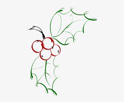 Png Free Download, Leaf Drawing, Holly Leaves, German Art, Holly Leaf, Red Berries, Transparent Png, Png Image, Line Drawing