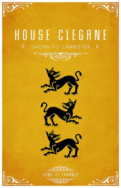 House Clegane, family of The Hound my favorite character in the "A Song of Ice and Fire" series. Game Of Thrones Poster, Game Of Thrones Series, Game Of Thrones 3, Got Game Of Thrones, Fire Book, Gra O Tron, Games Of Thrones, Game Of Thrones Art, Game Of Thrones Fans