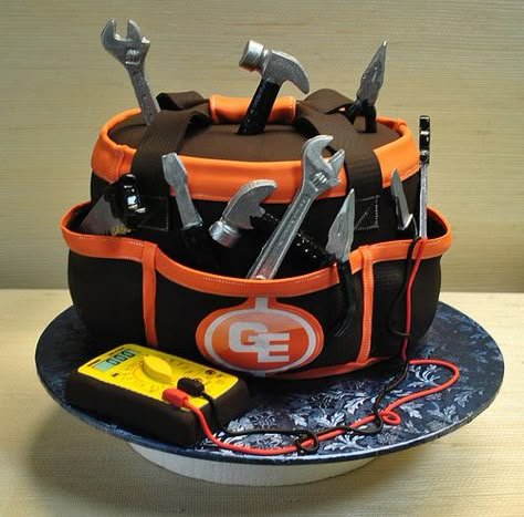 Electrician Tool Bag-anniverssary cake-tools-The cake zone… | Flickr Decorações Com Comidas, Fathers Day Cake, Tool Cake, Birthday Cakes For Men, Special Occasion Cakes, Cakes For Men, Cake Gallery, Specialty Cakes, Tool Belt