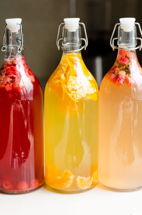 Kombucha Flavors Recipes, Best Kombucha, Fruit Drinks Recipes, Diy Kombucha, Make Kombucha, Kombucha Benefits, Kombucha Flavors, Kombucha Scoby, Homemade Kombucha