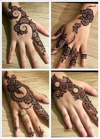 30+ Latest Eid Mehndi Designs to Embrace Ramzan in 2019-2020 Very Simple Back Hand Mehndi Designs, Henne Tattoo, Latest Arabic Mehndi Designs, Finger Henna Designs, Tato Henna, Eid Mehndi Designs, Mehndi Designs 2018, Finger Henna, Simple Henna Tattoo