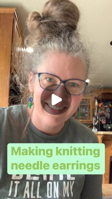 She Do Redo on Instagram: "Secret crafting techniques! Just kidding it’s a few days worth of tedious work, but totally worth it! I love to upcycle things! https://shedoredostudio.etsy.com #diy #tutorial #knitting #knittingneedles #upcycle #repurpose #jewelry #handmade" Knitting Needle Jewelry Diy, Just Kidding, Knitting Needles, Abc, Knitting