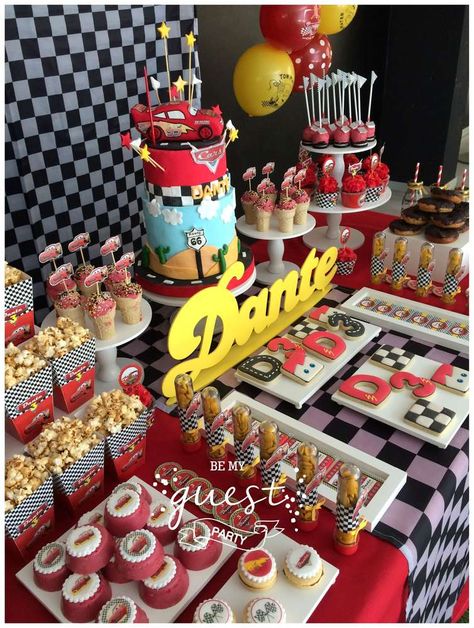 Cars (Disney movie) Birthday Party Ideas | Photo 2 of 27 Cars Movie Birthday Party, Movie Birthday Party Ideas, Mcqueen Birthday, Cars (disney) Party, Movie Birthday Party, Disney Cars Party, Disney Cars Birthday, Cars Birthday Party Disney, Car Themed Parties