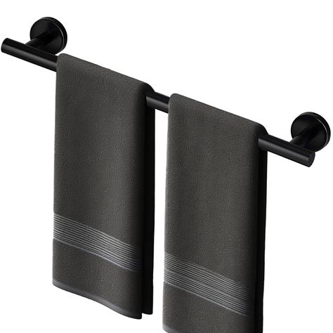 PRICES MAY VARY. SIZE REFERENCE - Towel Bar : 17"(L) x 2.04" (W) x 3.14" (D) inches.The towel bars which come in various length to coordinate with your needs are long enough to give you the scope of hanging towels. RUST RESISTANT - Constructed of Type 304 premium grade stainless steel, with added 18/8 Chromium/Nickel content to protect against corrosion and rust, suitable for humid environments such as bathroom and kitchen. EASY TO INSTALL - Screws wall mounted installation,but not limited to ti Kitchen Hand Towel Holder, Bathroom Tower, Towel Racks For Bathroom, Kitchen Hand Towel, Hand Towel Holder, Toilet Bathroom, Towel Racks, Towel Bars, Towel Rack Bathroom