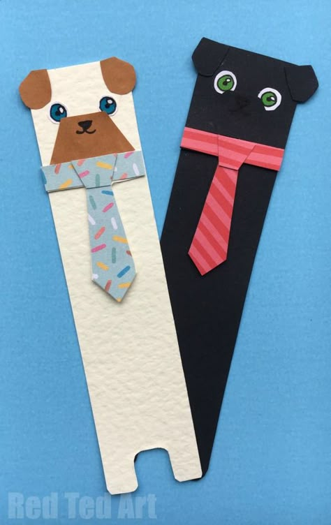 Bookmarks Diy Kids, Origami Bookmark Corner, Dog Template, Bookmark Diy, Handmade Bookmarks Diy, Bookmarks Diy, Origami Bookmark, Creative Bookmarks, Bookmark Craft