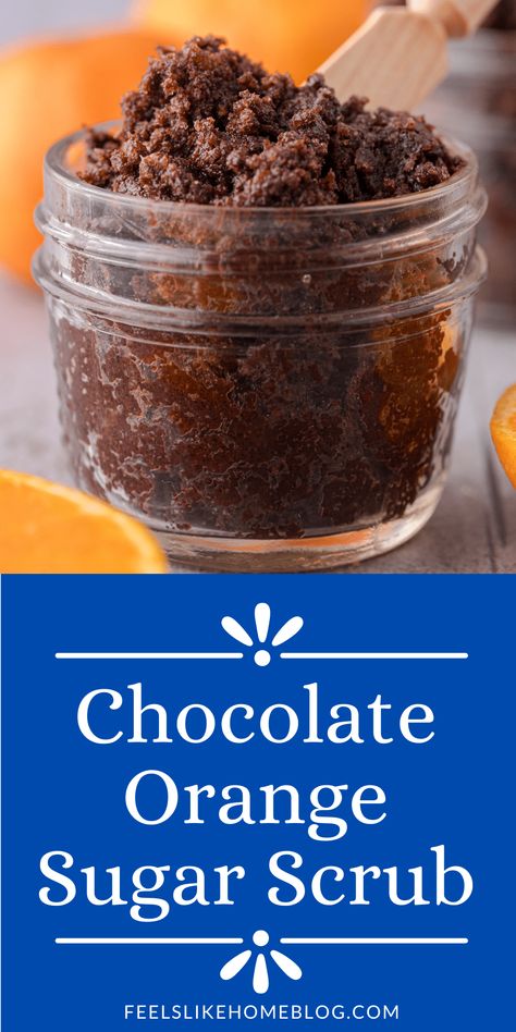 DIY Chocolate Orange Sugar Scrub for Hands, Lips, & Body Orange Sugar Scrub, Sugar Scrub Homemade Recipe, Scrub Diy, Diy Chocolate, Grilling Sides, Sugar Scrub Recipe, Sugar Scrub Diy, Diy Recipe, Diy Scrub