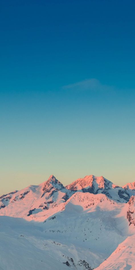 Sunset, horizon, clean sky, glacier, mountains, nature, 1080x2160 wallpaper Clean Iphone Wallpaper, Workout Belly, Clean Iphone, Sunset Horizon, Floor Cleaners, New Nature Wallpaper, Wallpaper Sunset, Wallpaper Estetika, Mountain Wallpaper