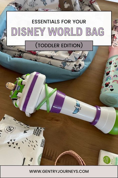 My husband and I have been to our fair share of theme parks with and without our toddler. Below are our Essentials for Your Disney World Park Bag (Toddler Edition). This list was created for parents of potty trained toddlers, though it would be easy to add a couple more items and call it a diaper bag. If you are planning a trip to Disney, I hope this list will help you in the process! #toddler #disney Disney World Toddler Tips, Disney World With A Toddler, Disney Must Haves For Toddlers, Disney Toddler Packing List, Disney Toddler Activities, Disney World Park Bag, Disney Packing List For Toddlers, Disney Must Haves For Kids, Disney For Toddlers