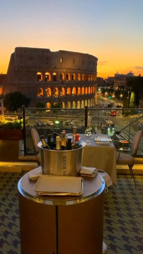 uniquehotels on Instagram: Romantic nights at the Aroma Restaurant in the Palazzo Manfredi hotel, Rome. 📷 @italian_places #Roma #Colosseo #Reels ✨#🇮🇹 بيوت ملكية, Enjoy The Little Things, The Windy City, Dream Travel Destinations, Rome Travel, Beautiful Places Nature, Travel Videos, Beautiful Places To Travel, Beautiful Places To Visit