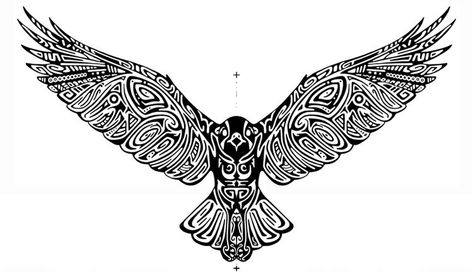 Polynesian Bird Tattoo, Geometric Tattoo Bird, Pontiac Logo, Falcon Tattoo, Hamsa Hand Tattoo, Hawk Tattoo, Forest Tattoos, Norse Tattoo, Wing Tattoo