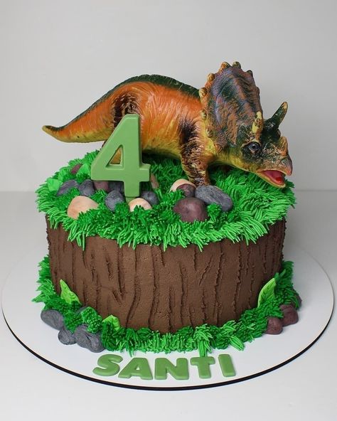 easy-dinosaur-cake-dinosaur birthday cake ideas - myfinancialhill Dinosaur Birthday Cake Ideas, Dinosaur Cakes For Boys, Dino Birthday Cake, T Rex Cake, Dinosaur Birthday Cake, Dino Cake, Dinosaur Birthday Cakes, 3rd Birthday Cakes, Tasty Chocolate Cake