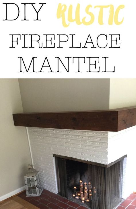 DIY rustic wrap around fireplace mantel.  #woodworking #wraparoundmantel #fireplace #diyfireplace #diymantel #home #homedecor Diy Rustic Fireplace, Wrap Around Fireplace, Industrial Fireplace, Farmhouse Fireplace Mantel, Mantel Diy, Floating Fireplace Mantel, Rustic Fireplace Mantel, Shoulder Shrug, Floating Fireplace