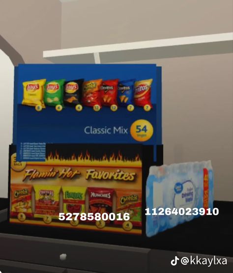 Bloxburg Ramen Noodle Decals, Blocksburg Decal Codes Food, Bloxburg House Pantry, Food Id Bloxburg, Blocksburg Pantry Ideas, Pantry Organization Bloxburg, Pantry In Bloxburg, Pantry Design Bloxburg, Codes For Food In Bloxburg