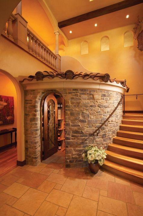 10 Enviable Wine Cellars We Wish Were Ours Wine Cave, Escalier Design, Casas Coloniales, Under Stairs, Wine Room, Style At Home, House Goals, Dream Rooms, Wine Cellar