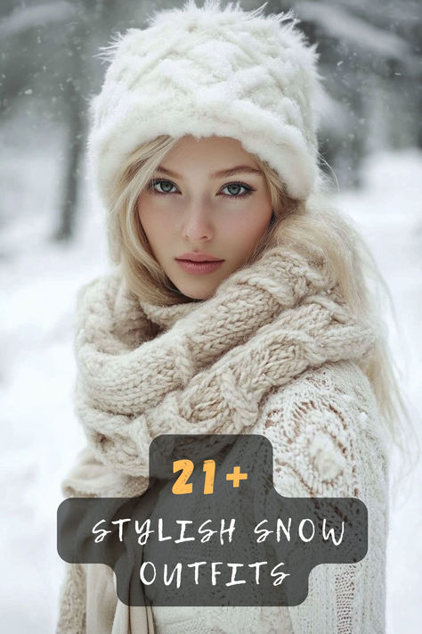 Slay the snow in style with these 21 snow outfits designed for women! From layered essentials to bold accessories, these looks will keep you warm and fashionable. Tap to discover all the winter outfit ideas ❄️✨. #WinterFashionInspo #SnowStyle #CozyWardrobe Women’s Winter Outfits For Snow, Outfits For Snow Photoshoot, Snow Photo Poses, Winter Photoshoot Outfits Women, Snowy Outfits Winter, Winter Snow Outfits Women, Snow Photoshoot Aesthetic, Snow Fashion Outfits, Snow Portrait Photography