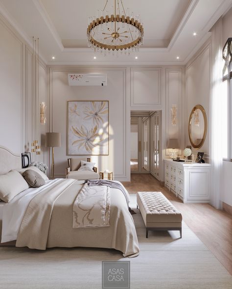 Royal Modern Bedroom, Modern English Bedroom, Dr Room, English Bedroom, Architecture Bedroom, Modern Classic Interior Design, Cloth Room, Modern Classic Interior, Apartment Vibes