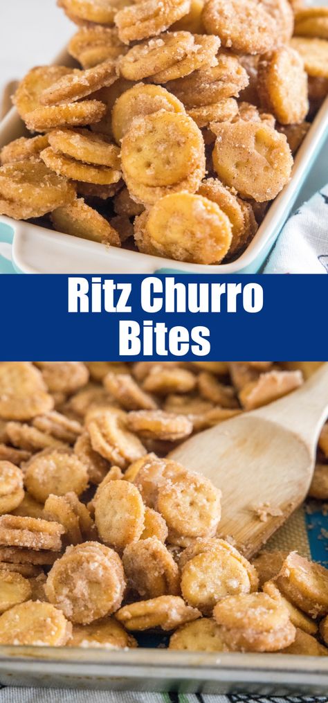 Ritz Bits Snacks, Cracker Sandwiches Appetizers, Appetizers Using Ritz Crackers, Ritz Churro Bites, Bake Sale Ideas, Adorable Desserts, Bake Sale Desserts, Ritz Cracker Recipes, Peanut Butter Crackers