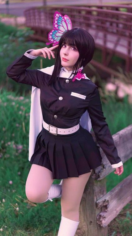 Kanae Cosplay, Kanao Pfp, Kanao Cosplay, Cosplay Demon Slayer, Kimono Costume, Convention Outfits, Yoriichi Tsugikuni, Samurai Girl, Cosplay Convention