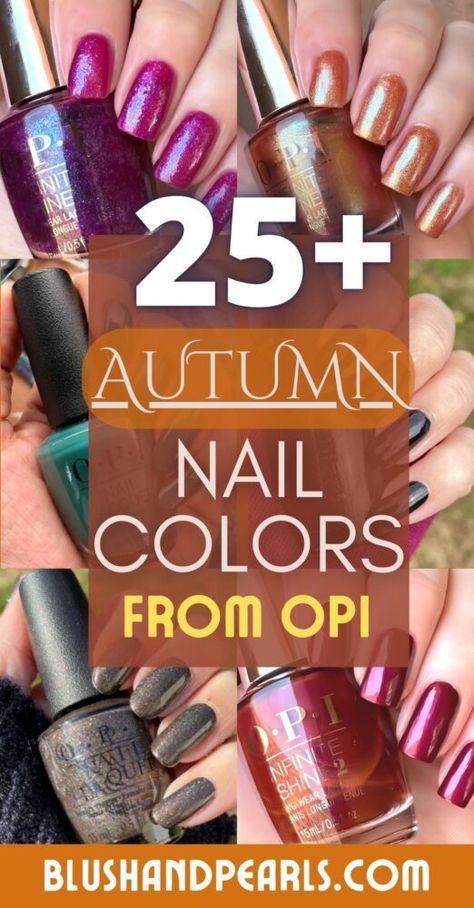 fall nail colors opi. october nails. november nails. autumn nail colors. OPI nail polish. Fall Nails Opi, Autumn Nail Colors, Opi Fall Colors, Mail Polish, Fall Nail Colors Opi, November Nails Colors, Nails November, Opi Fall, Opi Nail Polish Colors