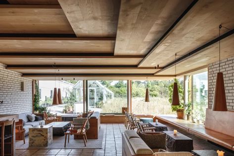 BIG, Rasmus Hjortshøj - COAST · Noma · Divisare Noma Restaurant, Timber Planks, Timber Ceiling, Bjarke Ingels, Private Dining Room, Design Apartment, Big Design, Loft Design, False Ceiling Design