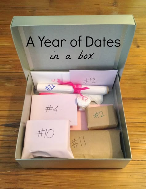 Meaningful Gifts For Boyfriend, A Year Of Dates, Thoughtful Gifts For Boyfriend, Diy Valentinstag, Quotes Valentines Day, Diy Valentines Day Gifts For Him, Homemade Gifts For Boyfriend, Date Night Gifts