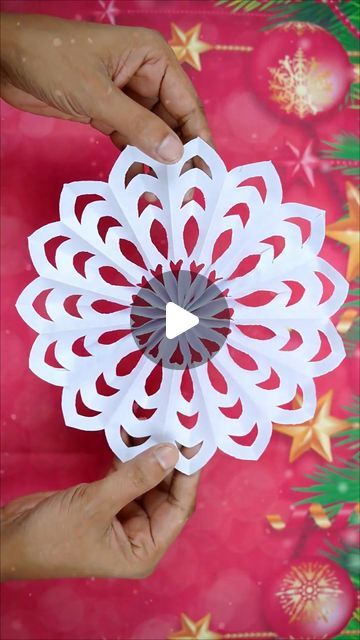 MD Rezaul Islam on Instagram: "Christmas Crafts Idea🎄Handmade Paper Snowflake🎄DIY Xmas Tree Ornaments #shorts #reelsviral #christmas #christmas2024 #christmasdecor" Diy Xmas Tree, Snowflake Diy, Paper Snowflakes Diy, Xmas Tree Ornaments, Paper Snowflake, Snow Flakes Diy, Xmas Tree Ornament, Paper Snowflakes, Instagram Christmas