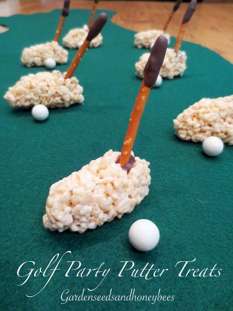 Golf Snacks Ideas, Golf Balloon Decorations, Caddy Shack Theme Party, Golf Themed Centerpieces Ideas, A Hole In One First Birthday, Golf Themed Food, Golf Baby Shower Ideas, Golf Decorations, Golf Gender Reveal