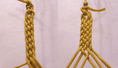 Two Different Instructions on 6 Strand Flat Braid Multi Strand Braid, Hemp Patterns, Six Strand Braid, 6 Strand Braid, 6 Strand Braids, Summer School Crafts, Horse Braiding, Finger Weaving, Paracord Braids