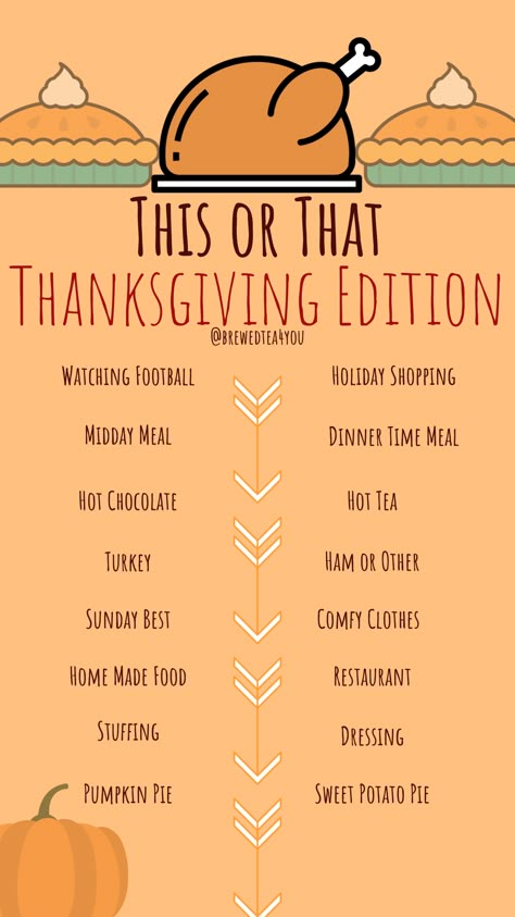 Thanksgiving Edition This or That Story (Stories) Template for Facebook or Instagram created by @BrewedTea4You This Or That Thanksgiving Questions, Thanksgiving Interactive, Thanksgiving Post, Interactive Facebook Posts, Facebook Engagement Posts, Facebook Engagement, Scentsy Party, Interactive Posts, Facebook Party